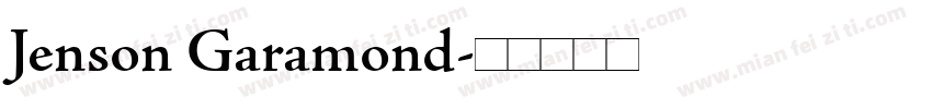 Jenson Garamond字体转换
